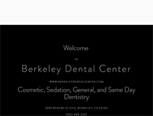 Tablet Screenshot of berkeleydentalcenter.com